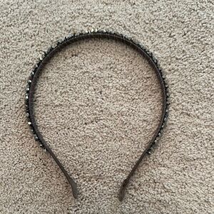 Elegant Black Studded Headband